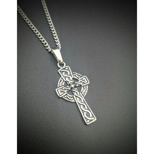 Celtic cross necklace